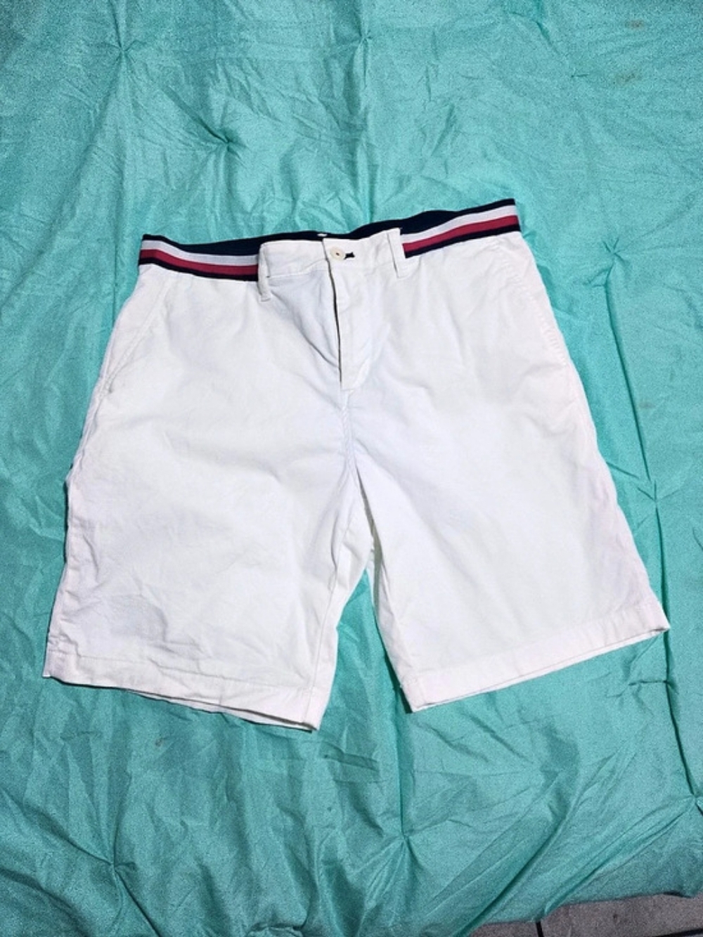 Tommy Hilfiger Men's Color Block Shorts in White
